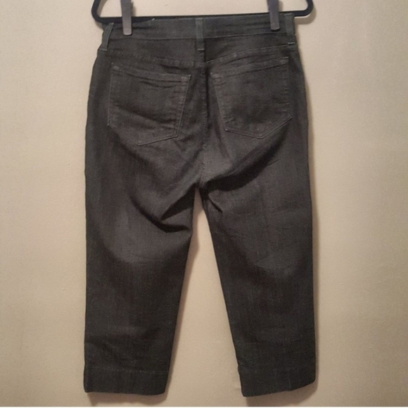 NYDJ Dark Blue Wash Cropped Jeans w/Lift and Tuck Technology - Picture 4 of 6